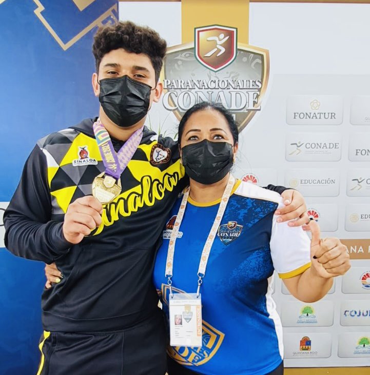 IMDAAhome's tweet photo. @IMDAAhome Felícita a Rodrigo Cuevas por ganar medalla de #Oro 🥇 en la prueba impulso de bala de los Juegos #ParaNacionales @CONADE 2021 con sede en Cancún, Quintana Roo
¡Muchas felicidades campeón! 🏆
#TransformandoAhome
#IMDA
#Deporte https://t.co/MvtZhETI90