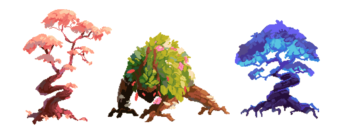illufinch's tweet photo. trees 5 #pixelart #ドット絵 https://t.co/py9tyL5Sm9
