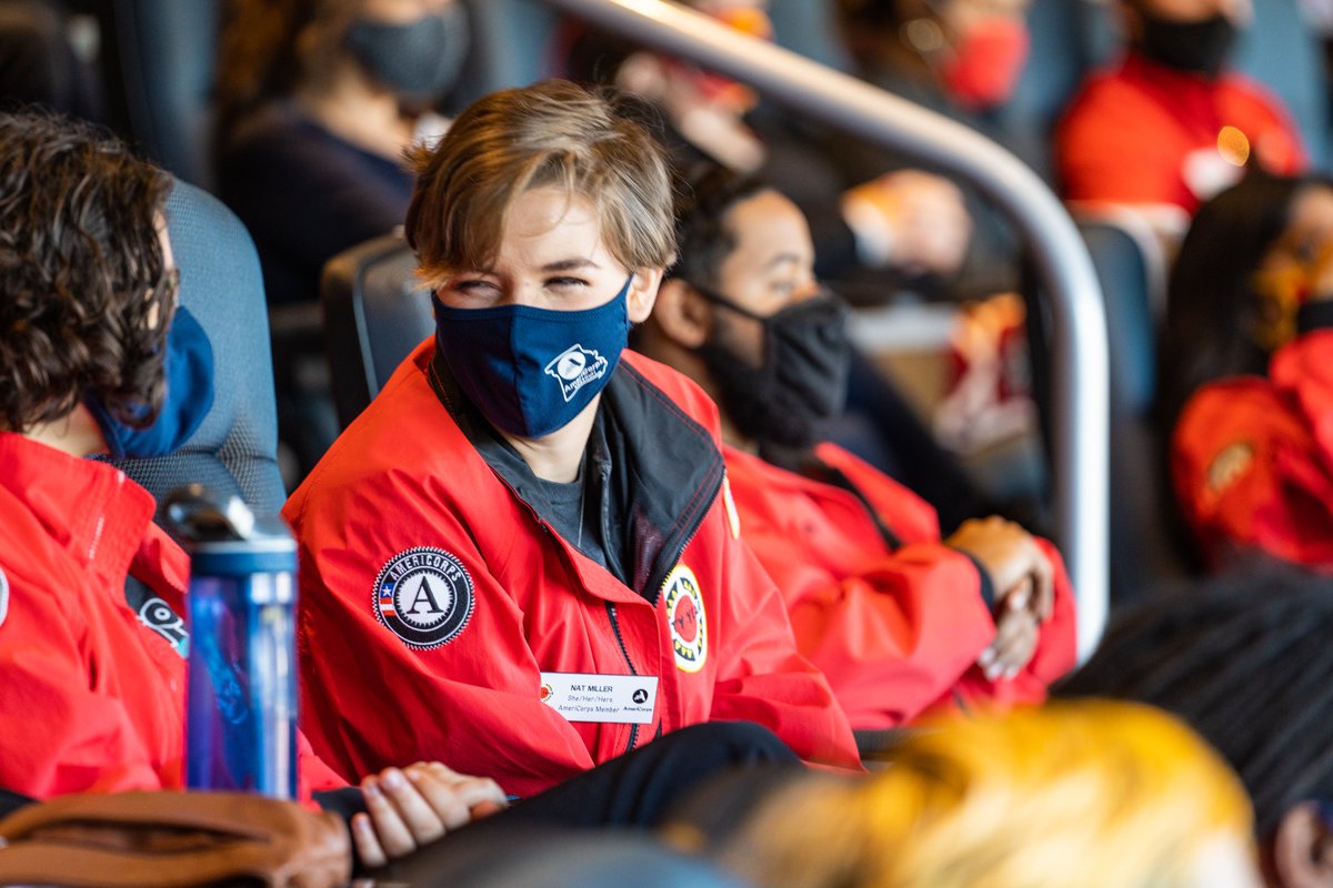 KCRoyalsFdn's tweet photo. Royals Charities partnered with @CityYearKC to kick-off the Opening Day luncheon for its newest AmeriCorps members. As part of their commitment, members will be assigned to various schools to serve as mentors and increase student engagement in the classroom. https://t.co/tr8iZRKULE