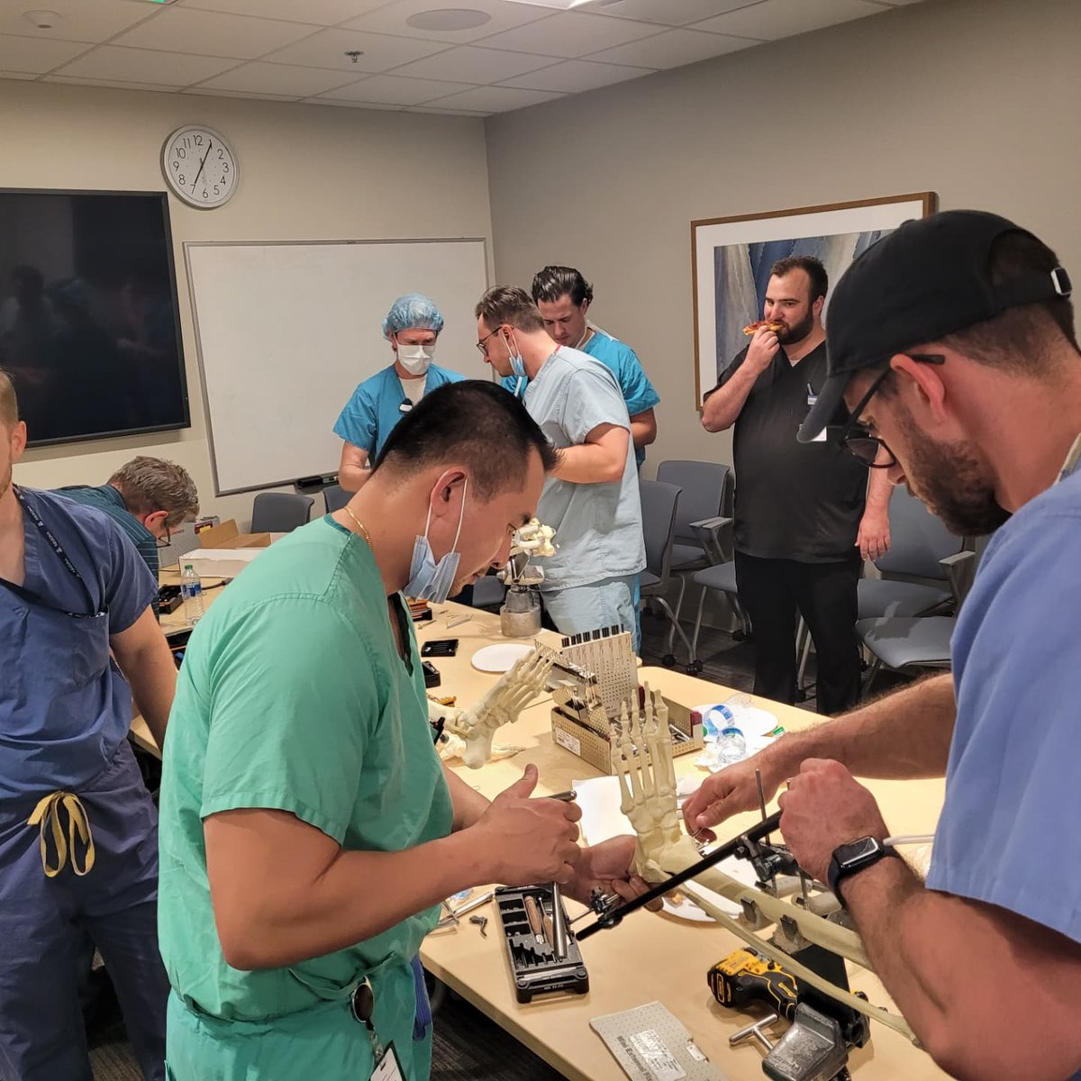 DpmNaren's tweet photo. I graduated from @tmcaznews residency in '17. This week I was invited back to lecture on surgical management of #charcot, hosted a exfix lab, cadaver flap lab for TMC residents. Feels good to give back to my residency program. #collaboration #education #podiatry @ArizonaPodiatry https://t.co/uOPXsGsPmw