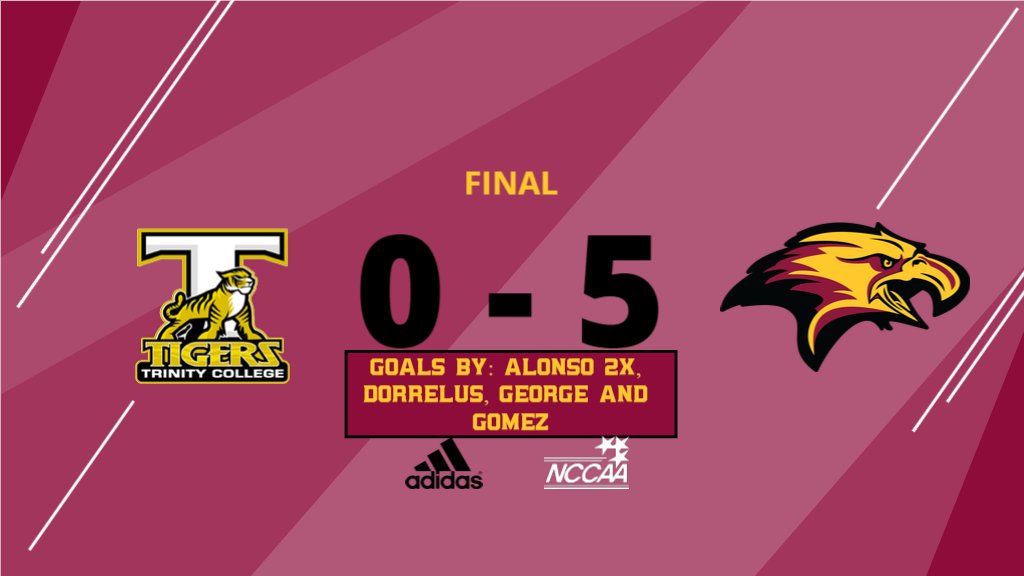 EAGLES WIN!!! <a href="/uftlsoccer/">UFTL Men's Soccer</a> defeats Trinity College 5-0, behind a solid attack and lockdown defense! #Eagles