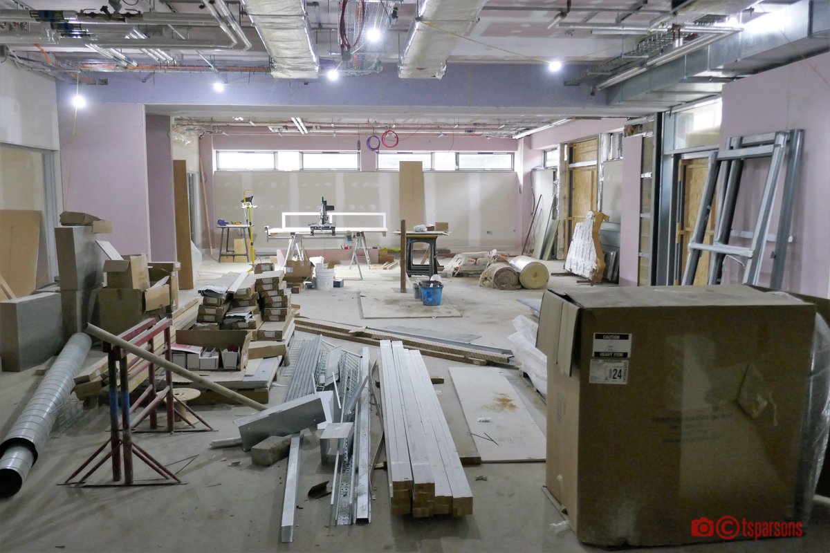 StTsHOTC's tweet photo. We are beginning to see the finished centre emerge from @PiningtonLtd's hard work. The scaffolding has been removed and the internal work is progressing well. Thanks for this week's photos Terry! https://t.co/5v566jyfS2