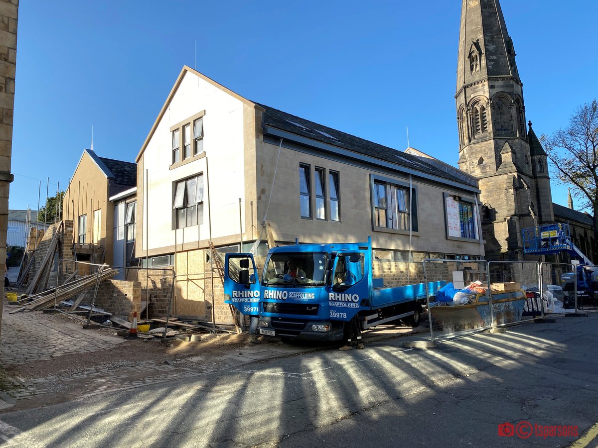 StTsHOTC's tweet photo. We are beginning to see the finished centre emerge from @PiningtonLtd's hard work. The scaffolding has been removed and the internal work is progressing well. Thanks for this week's photos Terry! https://t.co/5v566jyfS2