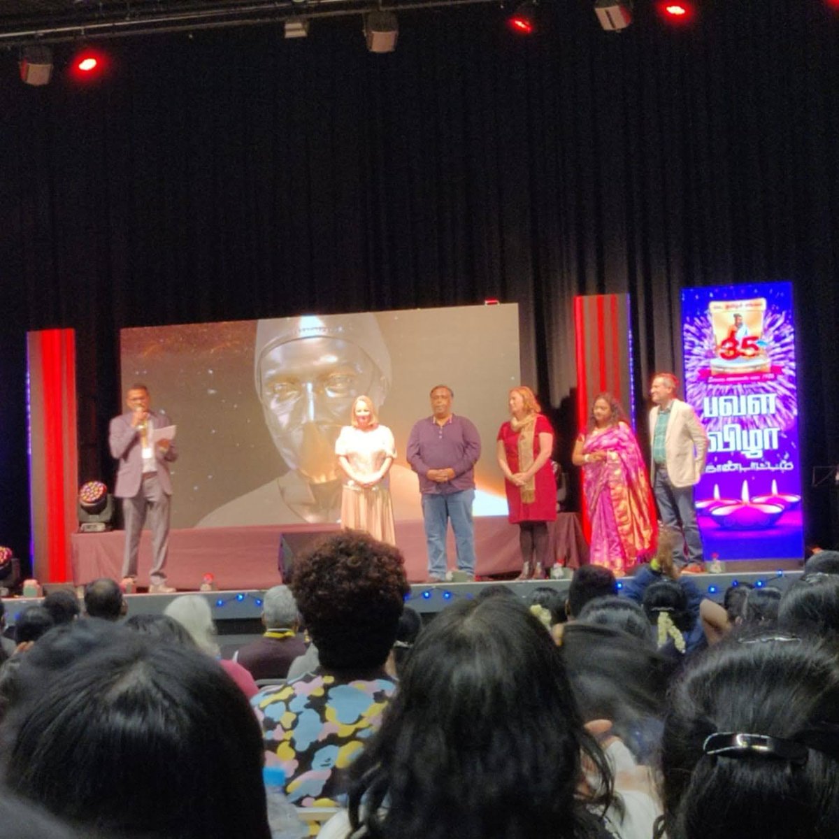 Felicitation of COVID-19 Heroes by the Northern Tamil Association, UK <a href="/ntaukorg/">Northern Tamil Association UK</a> including the <a href="/NCAlliance_NHS/">Northern Care Alliance NHS Foundation Trust (NCA)</a> Diagnostics and Pharmacy Group as part of their Diwali celebrations and 35th year Anniversary.