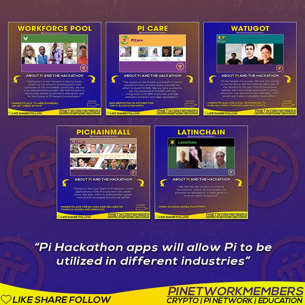 pinetworkmember's tweet photo. Pi is there to be spent everyday, worldwide !!!

Various utilities were made during the last months to utilize Pi in various industries. 

Support the Pi Hackathon winners

#pihackathon #pinetwork #letsbuildpi2gether https://t.co/BRmxYln5p3