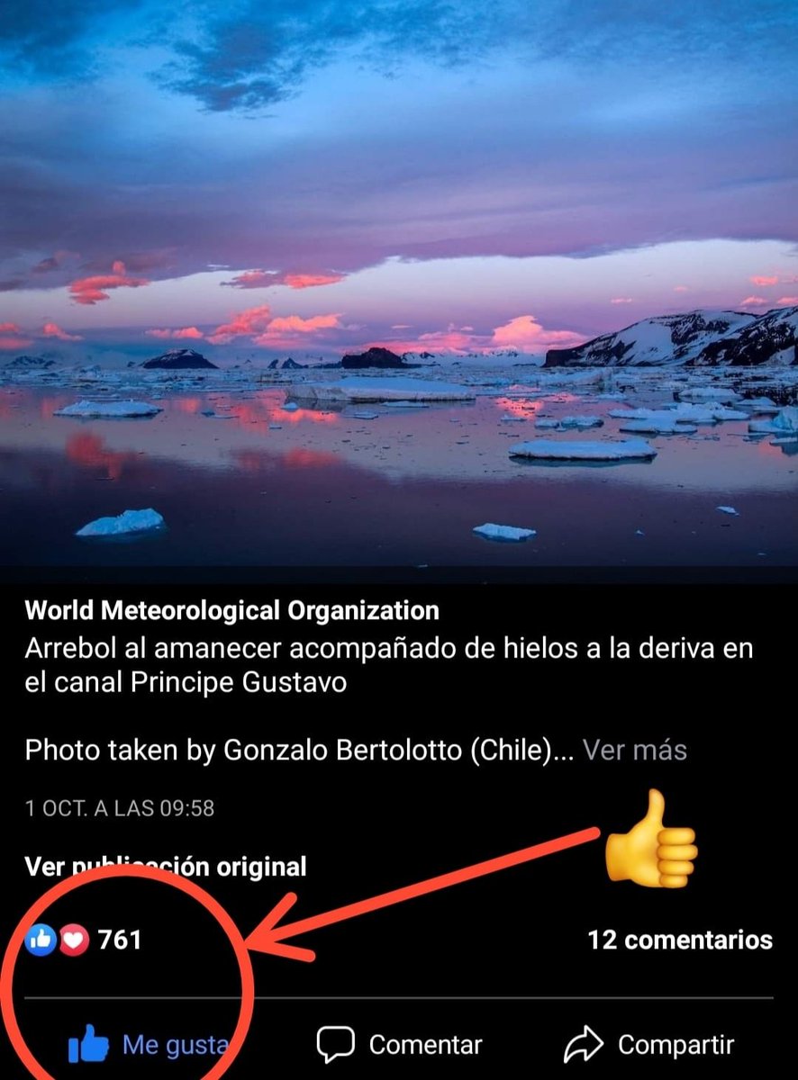 Meteoclick's tweet photo. Ya queda una semana para el término de la votación de Facebook y llevo 761 votos.
Les quería pedir si pueden pasar por el link y poner un 👍
Muchas gracias por el apoyo en este concurso de @WMO que por cuarta vez soy finalista.
Vota aquí👉 https://t.co/TKXnniHnHj

@edu_castillo https://t.co/zaWs2p8XRP