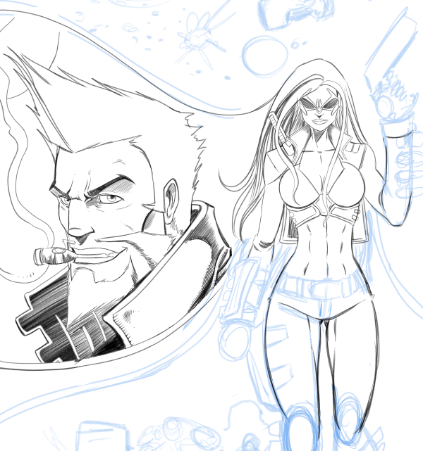 Simon_Pothier's tweet photo. W.I.P. #NATtheMERC & #LOANI ;) #TalesFromTheNATverse #Indiecomics #Comics #CG #Manga #Inkslayer @INKSLAYERS https://t.co/FlYilB3HEv