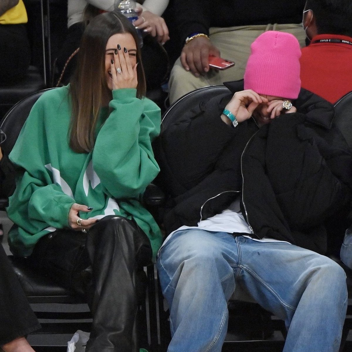 Erylieber's tweet photo. Justin bieber and hailey bieber being cute and happy as always. This is my couple goals that i want to have in life. 🥺 https://t.co/HMULlPYqXM