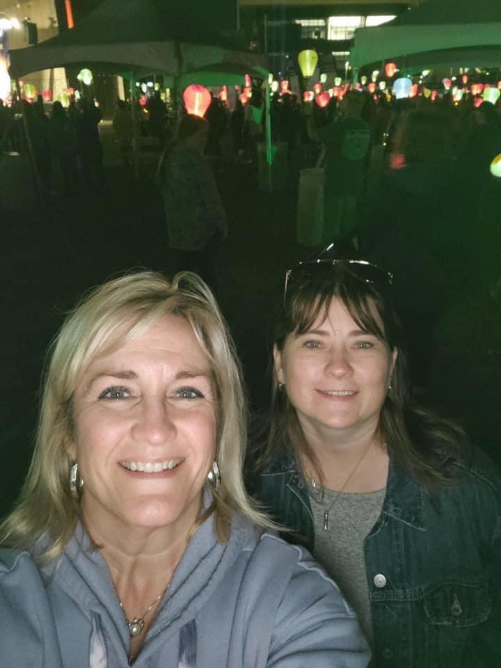 OKCityALA's tweet photo. It was a beautiful evening to Light the Night.  Board members  Kara Nelson Mitchell, Robin Emerson Merrill and Diana Barajas attended the Leukemia and Lymphoma Society’s Light the Night Friday night. Thank you to all that donated on behalf of our chapter. https://t.co/zHqZ0Yt0Kc