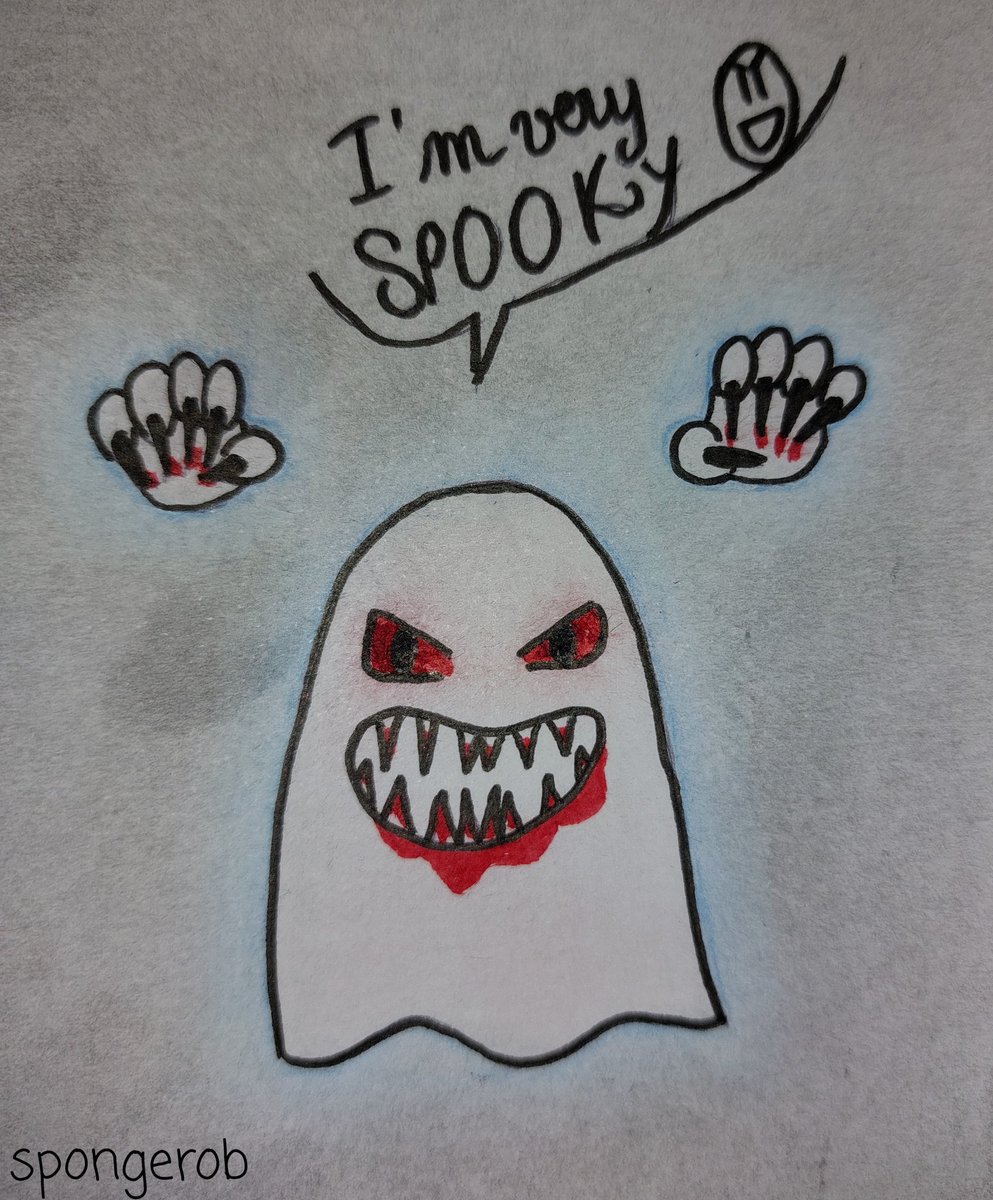 For Day 23 of #OctoberDechART , i give you : a young ghost doing their first spook 👻
#DechartGames