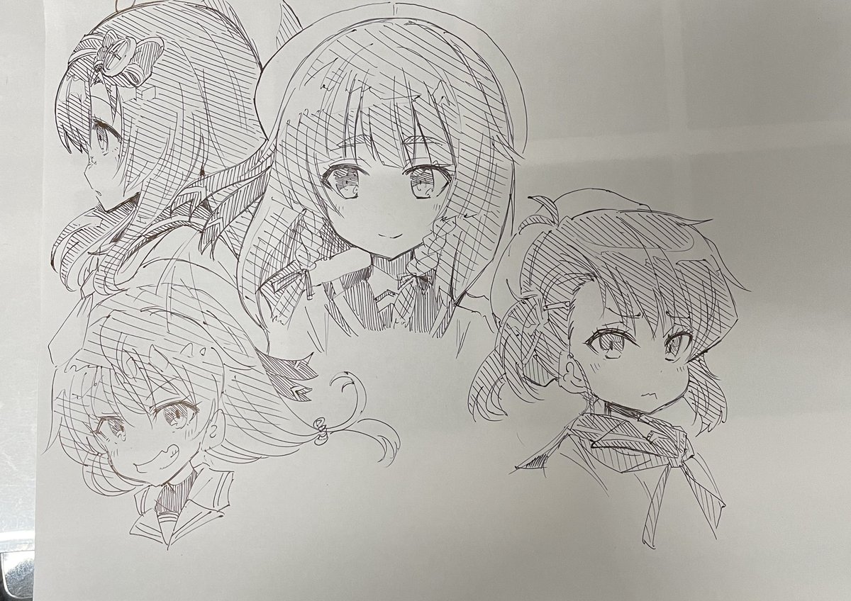 眠すぎたため描いていたらくがき 