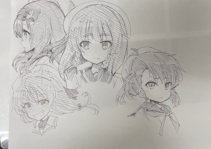 眠すぎたため描いていたらくがき 