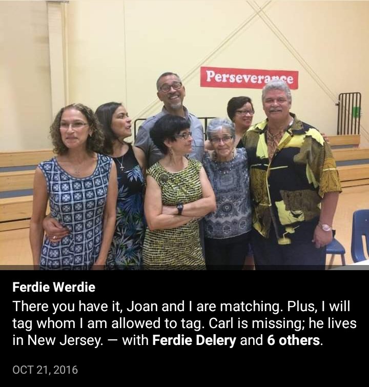 Here is a picture from F/b memories of my Aunt Berenice's birthday party 5 yrs ago. That is my 'boss' (yellow dress) glaring at me, keeping me in line. I remember saying something #outofMyLane' from the #peanutgallery. How do ya' say?: 'Don't Let Your Mouth Write a Check That...