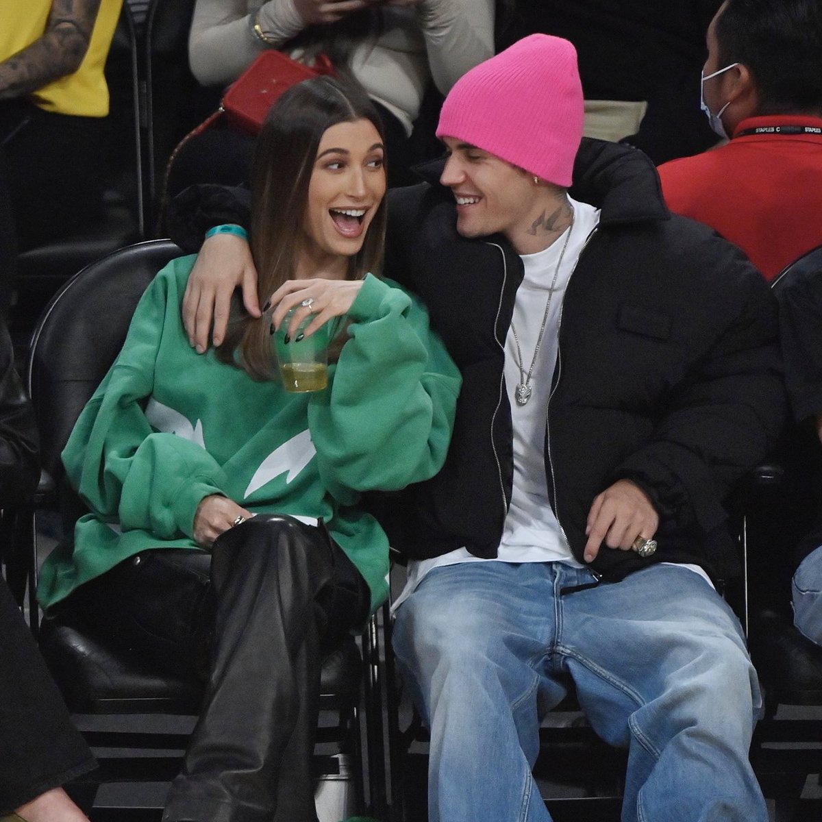 Erylieber's tweet photo. Justin bieber and hailey bieber being cute and happy as always. This is my couple goals that i want to have in life. 🥺 https://t.co/HMULlPYqXM