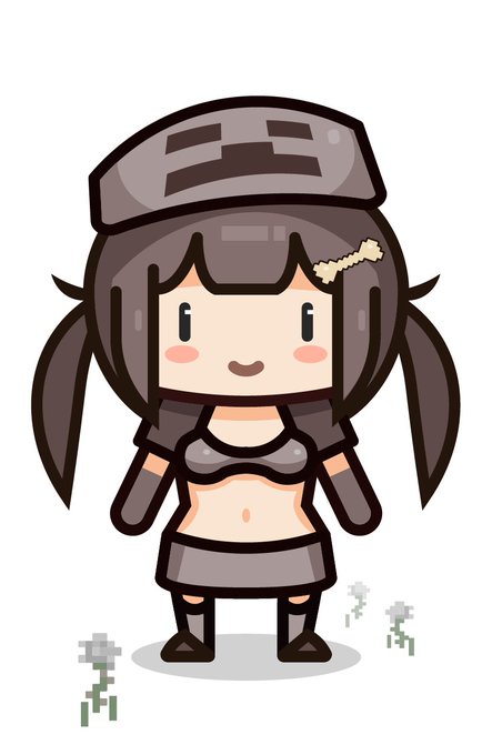 Small Skeleton-tan ( ˆωˆ)
#マインクラフト  #Minecraft 