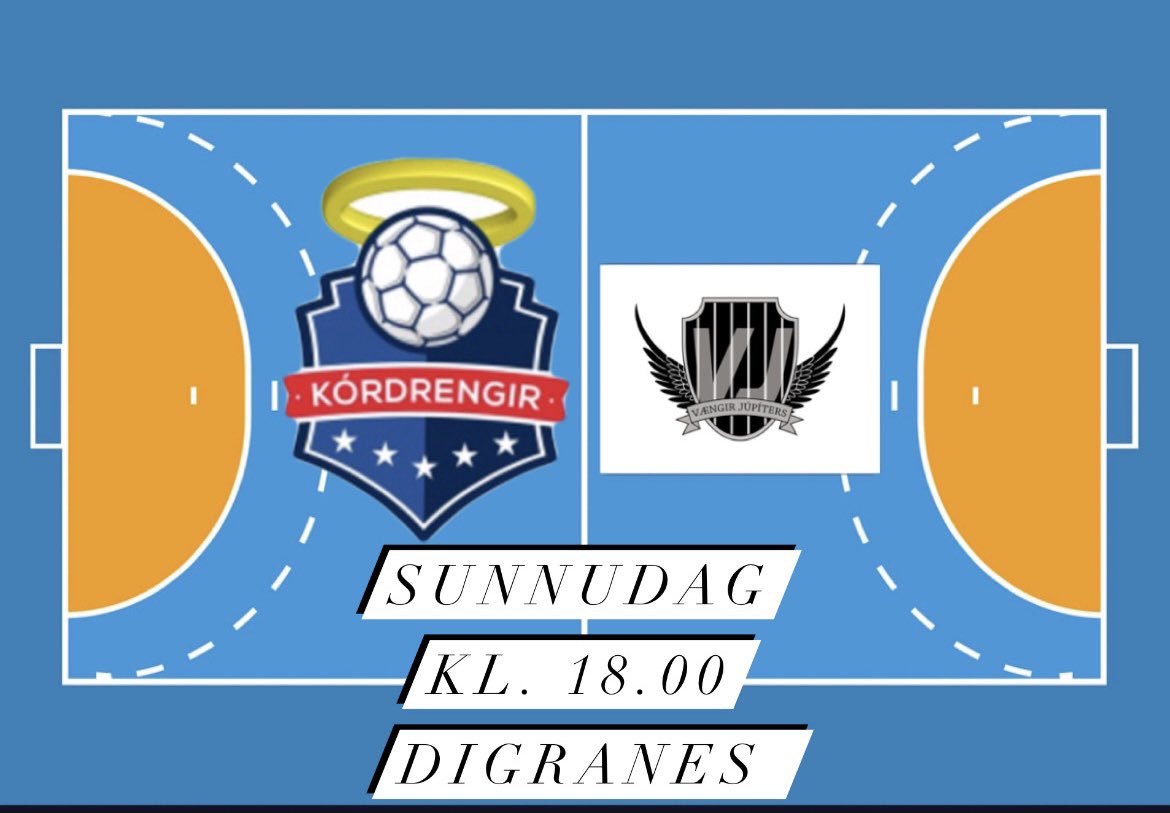 Kórdrengir - Vængir Júpíters. Á morgunn sunnudag klukkan 18.00 í Digranesi. #grill66deildin #handbolti #breytumleiknum