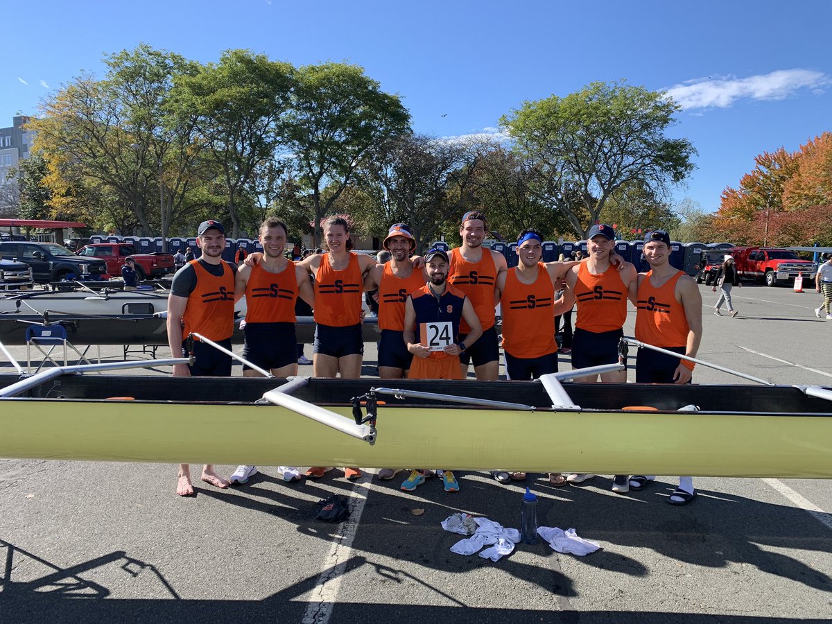 CuseMRowing's tweet photo. Our alums got the weekend started right at Head of the Charles: 8th place out of 46 entries in the Alumni Eight.
Yeah βCuse! π #CuseRowing https://t.co/OxHvjY1TeA