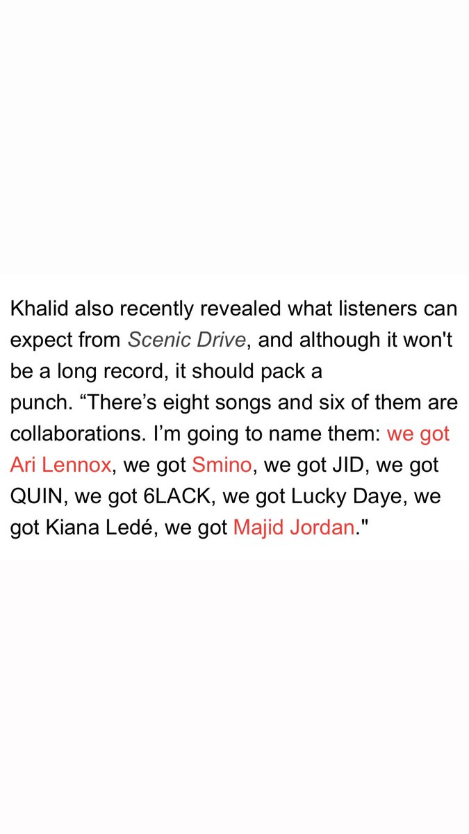 kianasource's tweet photo. .@thegreatkhalid recently revealed that the previously hinted Kiana collab will be on his next project "Scenic Drive" which will be released in December 🤍 https://t.co/OlIMVTq2mb