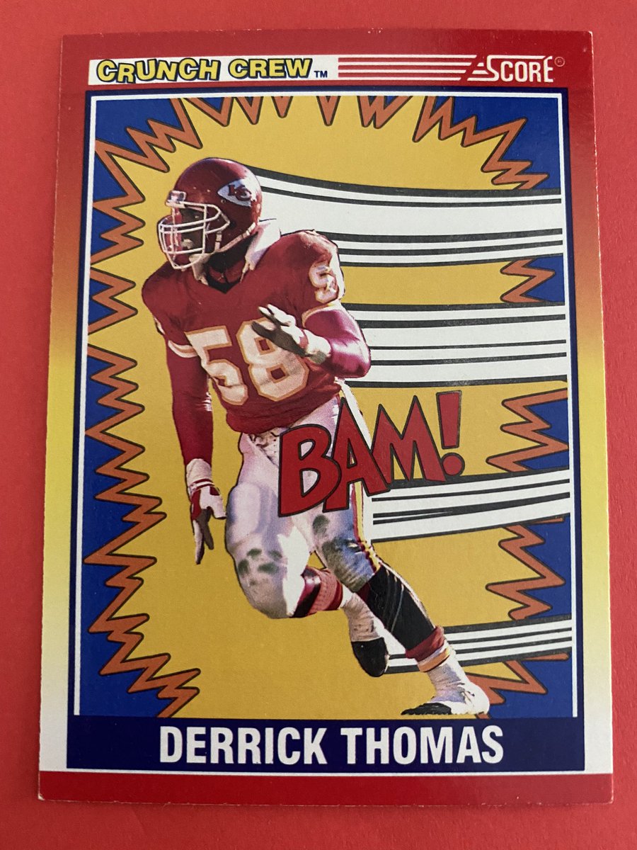 chiefscardspain's tweet photo. Derrick Thomas - Score 1990 Crunch Crew 
@Chiefs @Chiefs_Esp @chiefscardspain @Vation97 @asocards @NFL https://t.co/FBUzlDBBDk