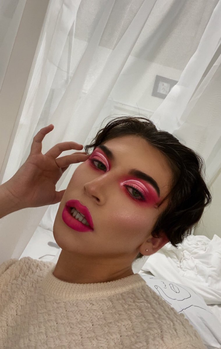 Practicing my Halloween makeup! Halloween is going to be iconic this year.