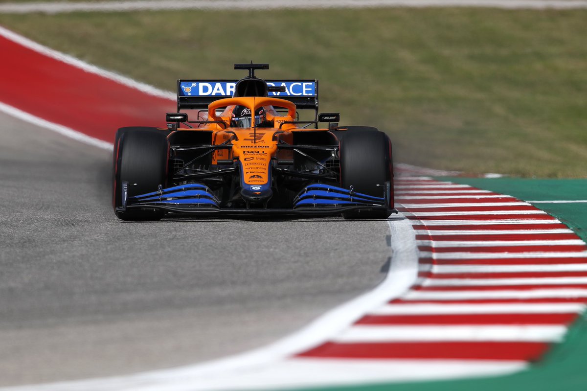 Both Lando and Daniel safely navigate Q1. 

RIC 🇦🇺 P4 
NOR 🇬🇧 P5 

#USGP 🇺🇸
