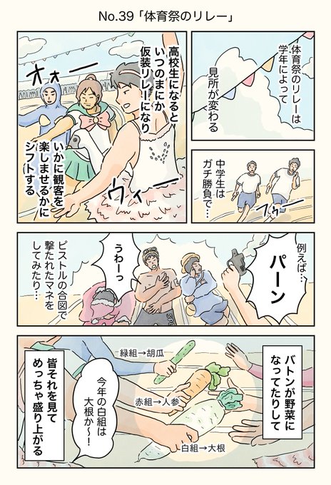 男子校エッセイ「体育祭のリレー」

#エッセイ漫画 #男子校エッセイ 