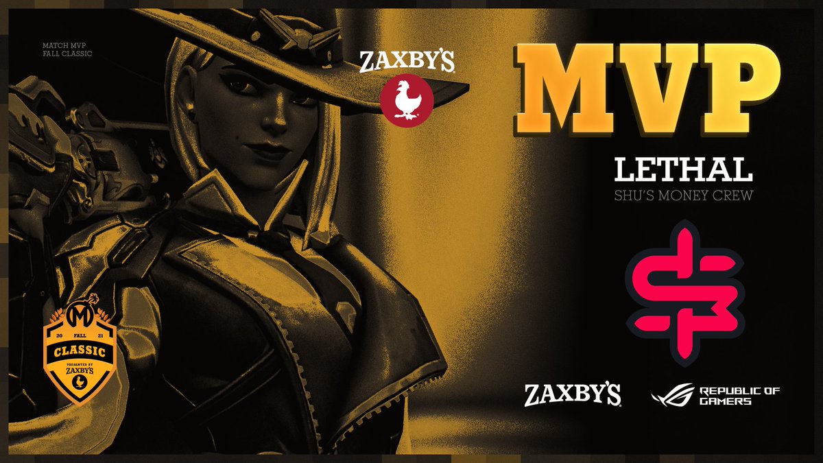 FLMayhem's tweet photo. And @Lethal_ow of @ShusMoneyCrew is our match MVP!
#MayhemFallClassic #BringTheMayhem https://t.co/NXu7kDdGaz