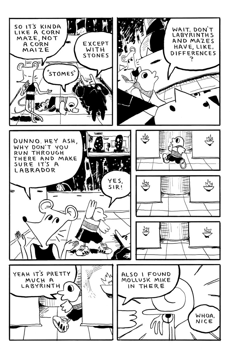 CocoComics's tweet photo. BIZBUN by @joeobligations 

Bizbun and company find themselves trapped in a most macabre labyrinth. Will they find their way home? Will they even try to? Isn't it just a maze? Find out in today's issue!

Check out the full comic in The CoCo Comics Anthology, coming November 15th. https://t.co/OYZvFOXtt6