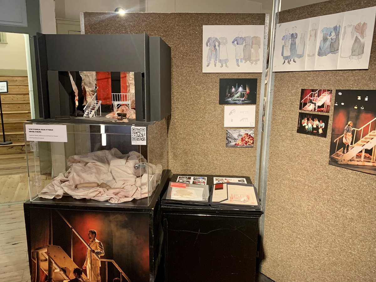 SchScenography's tweet photo. GRADUATE EXHIBITION Class of 2021 BA (Hons) Design for Theatre &amp; Performance, Rose Bruford College.

Graduates Esther Jones, Ellie King, Melissa Travers, Hannah Williams &amp; Victoria Maytom took over South London Theatre in Norwood to exhibit their end of year show. https://t.co/OZ0o9Dy9sp