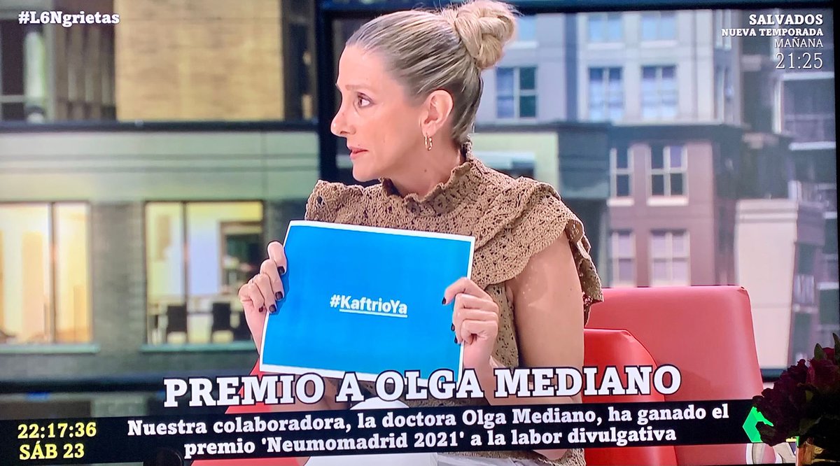 o_mediano's tweet photo. Lo mejor del programa de @SextaNocheTV de hoy haber podido reclamar #KaftrioYa para los pacientes con #FibrosisQuistica Un medicamento aprobado por @EMA_News y disponible en la mayoría de países europeos
Me ayudas a solicitárselo a @sanidadgob y @CarolinaDarias ?

RT #KaftrioYa https://t.co/2jfcMfJT0l