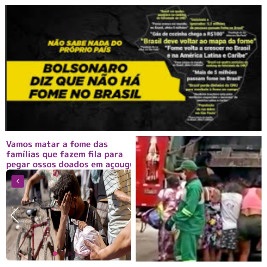 Não se passa fome no Brasil!!!!
Porque os Brasileiros estão comendo resto de osso e lixo!!!!
#ForaBolsonaro 
#ImpeachmentdoBolsonaroURGENTE