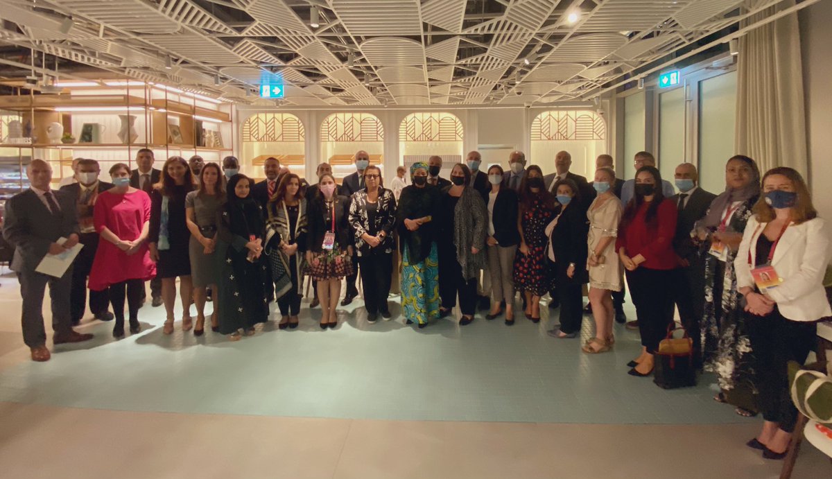 UN_UAE's tweet photo. The #UN Deputy Secretary General @AminaJMohammed meets the #UNinUAE Country Team in #Dubai 🇺🇳🇦🇪 as part of her visit to the #UAE ahead of #UNDay @expo2020dubai 
—
#UNxExpo #UNHub @DrDenaAssaf @MaherNasserUN @UN @UN_SDG @MoFAICUAE @UAEMissionToUN https://t.co/deue4FXyOl