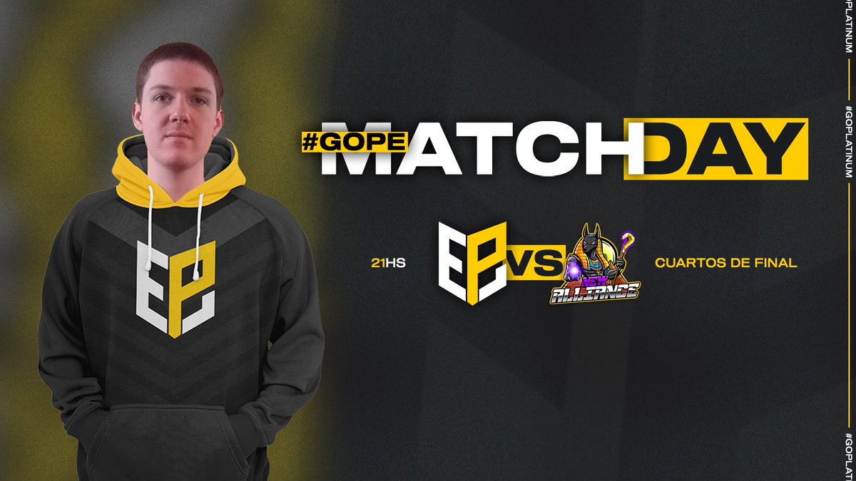#CR | ¡Vamos por esas semifinales!

🏆| @Gel_Match
🆚️| <a href="/NewAlliance_GG/">New Alliance</a> 

Hoy nos enfrentamos vs un Dios egipcio, vamos con la mentalidad de desterrarlos. VAMOS.⚔

¡Lets go!

#GoPlatinum 💎