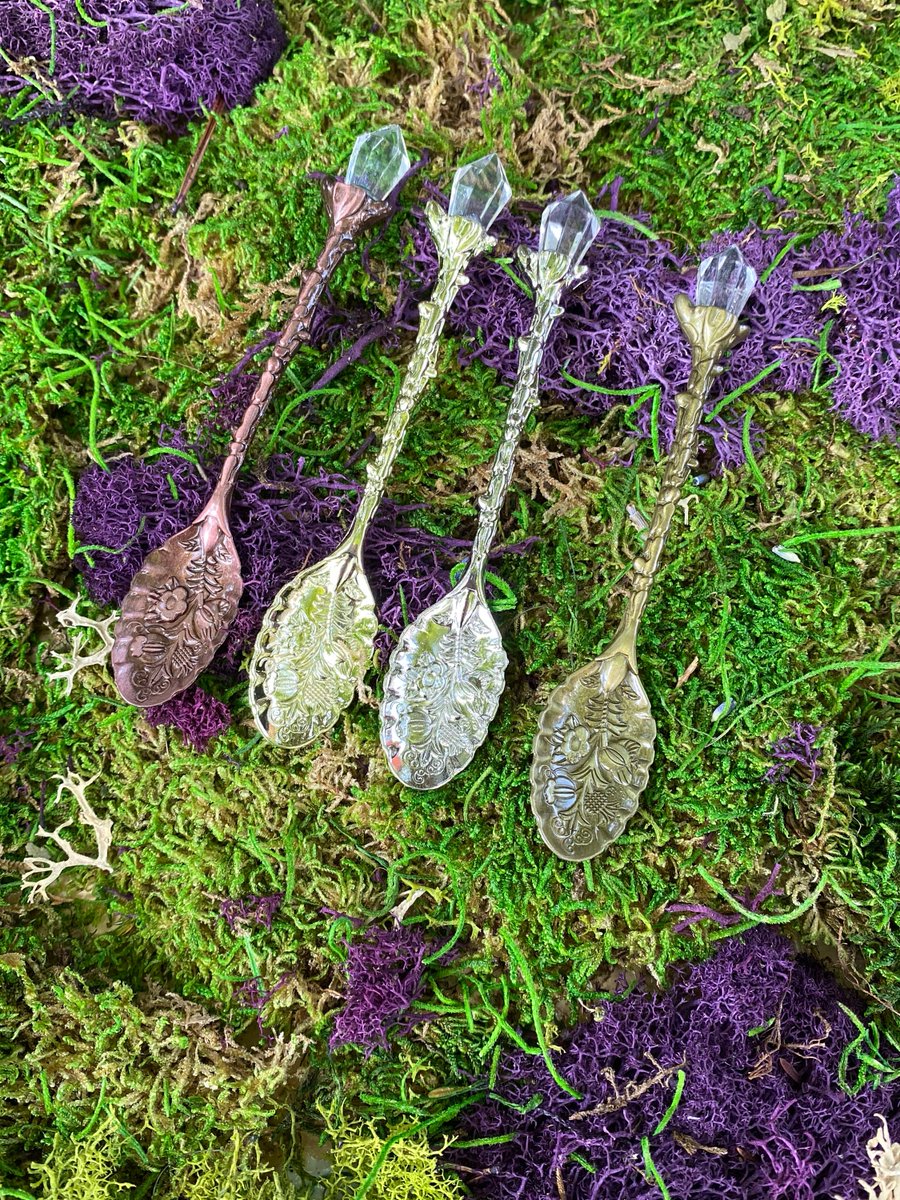 triplegoddessa1's tweet photo. Excited to share the latest addition to my #etsy shop: Crystal Teaspoon https://t.co/Q8vpKVLulR #teaspoon #crystal #pagan #wiccan #gifts #witchcraft #altartool #triplegoddessreiki https://t.co/X6LfCMt4KH