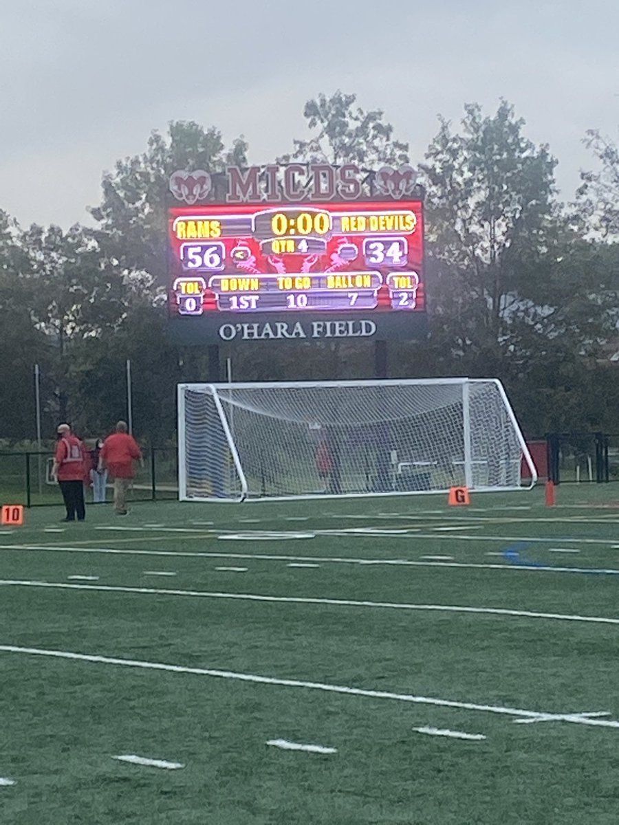 FINAL!!! Rams 56- Chaminade 34!  Rams finish the season undefeated at 9-0! Thank you Seniors!