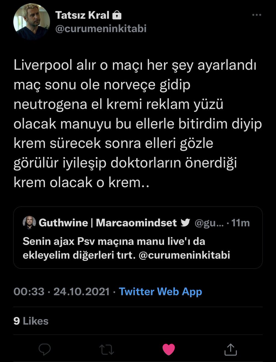 Psikoloğuma çok garip rüyalar görüyorum diye bahsettiğim rüyalar:
<a href="/curumeninkitabi/">Tatsız Kral</a>