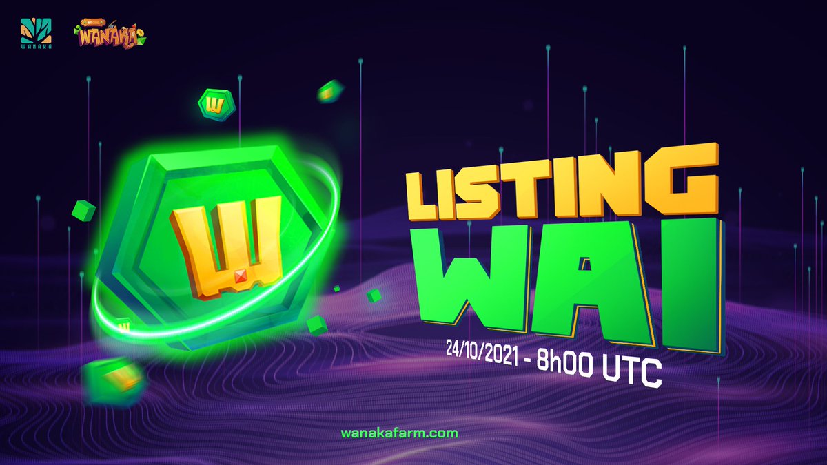 Wanaka_Farm's tweet image. We are thrilled to annouce that our $WAI in-game token will be listed on Pancakeswap on the 24th of October at 8h am UTC. @truongwana @cakoinNFT $MVBIII @BinanceChain
wanakafarm.medium.com/wai-listing-6c…
