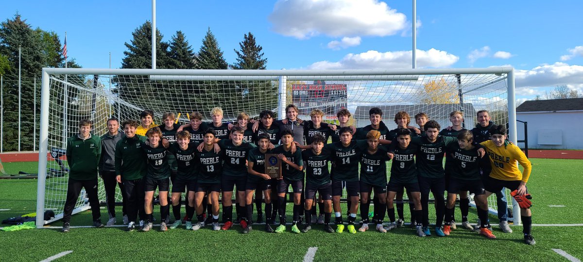 Preble won 1-0 in double OT it took the boys 99 minutes and 12 seconds to finally break through  #15regionalschampionshipsinarow #PSOD