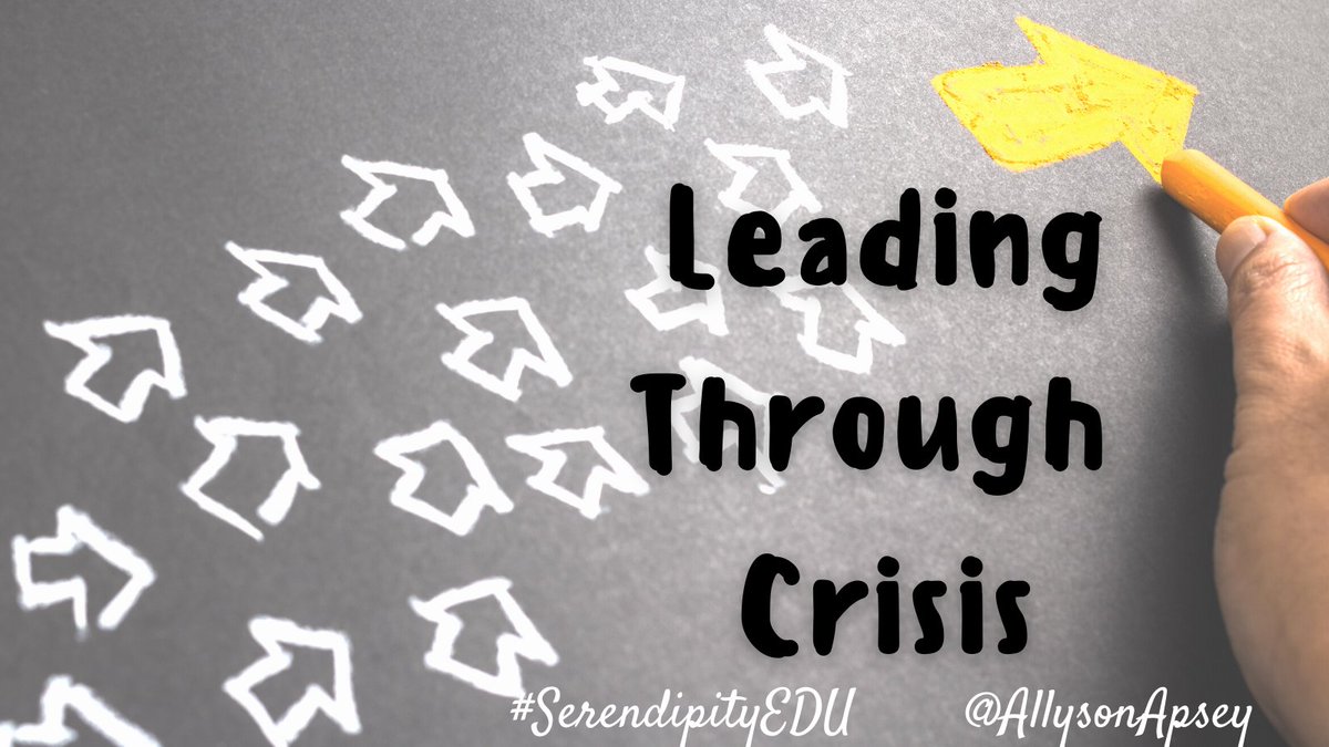 AllysonApsey's tweet photo. New post!

Leading Through Crisis
https://t.co/pL90ooJ7Dx

#SerendipityEDU #LeadingTheWholeTeacher https://t.co/GgNEx5F4br