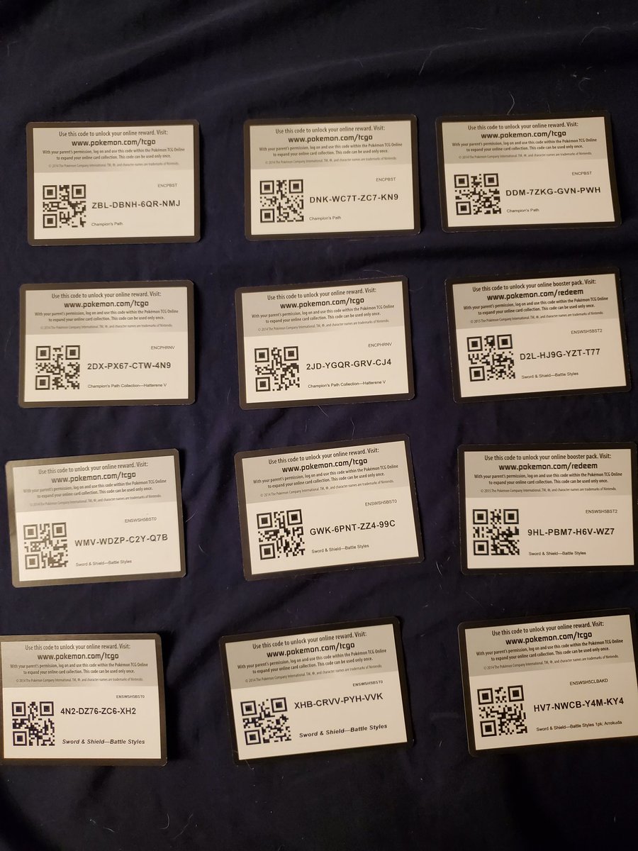 pokefam887's tweet photo. Dropping 24 more free code cards for the taking!  Have a great weekend!
#freecodecards #PokemonTCG #pokemon https://t.co/Javaysl0wY