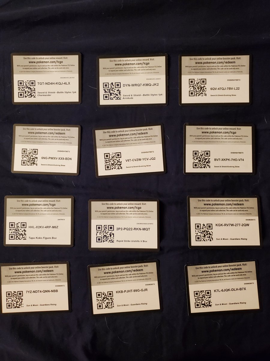 pokefam887's tweet photo. Dropping 24 more free code cards for the taking!  Have a great weekend!
#freecodecards #PokemonTCG #pokemon https://t.co/Javaysl0wY