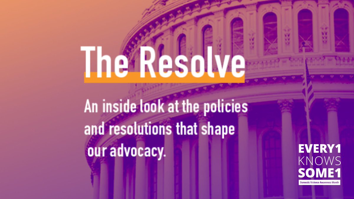 ILCADV's tweet photo. Wondering what’s happening with domestic violence legislation on Capitol Hill? @nnedv has you covered with #TheResolve: a monthly update to make you a policy insider. 
Sign up today: https://t.co/1nG2s0A1q7 
#DVAM #Every1KnowsSome1 #SpeakUpSaturday #ICADV https://t.co/OrN7SdvE1e