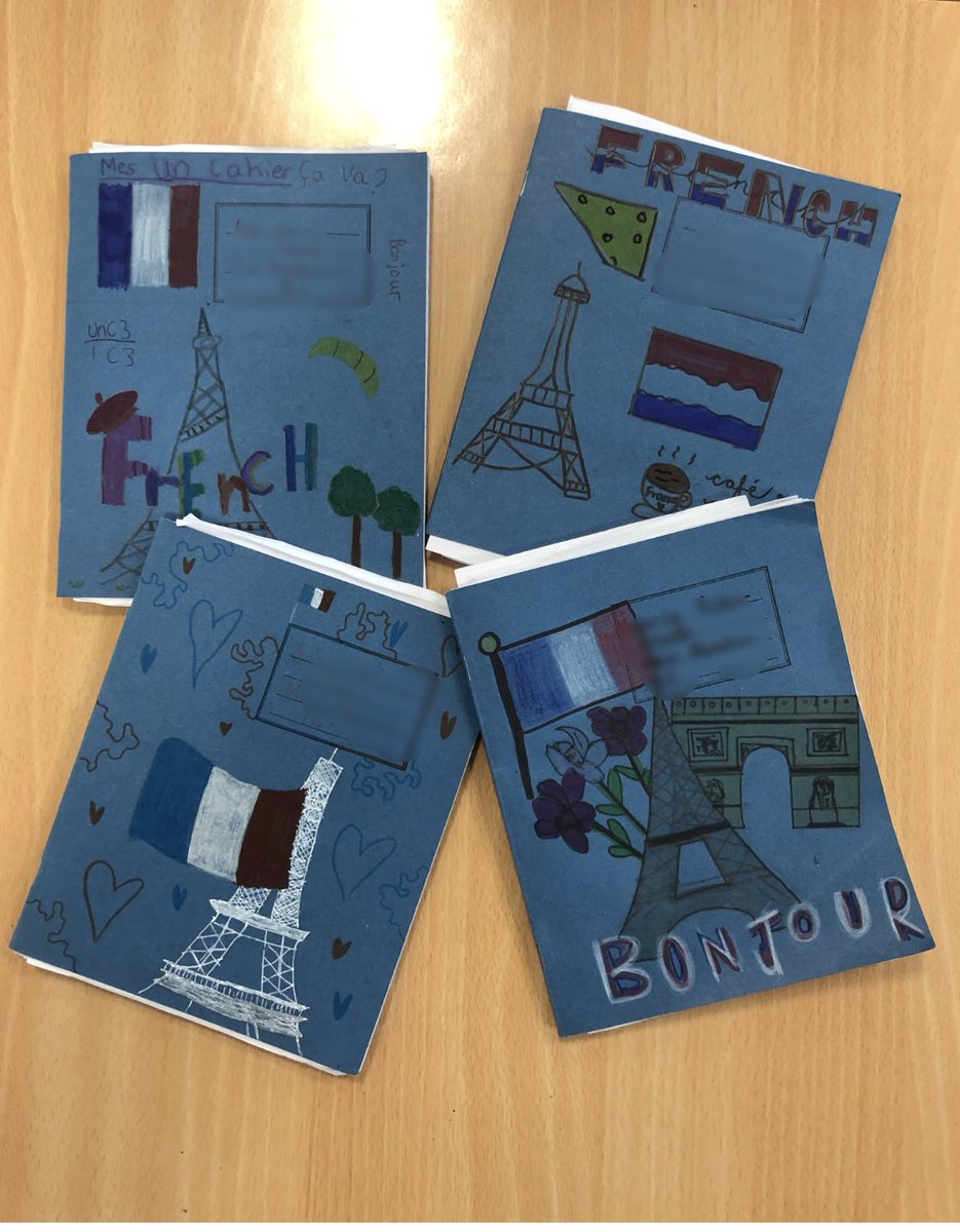 1C3 showing off their artistic skills for our jotter competition 🇫🇷 very impressed!