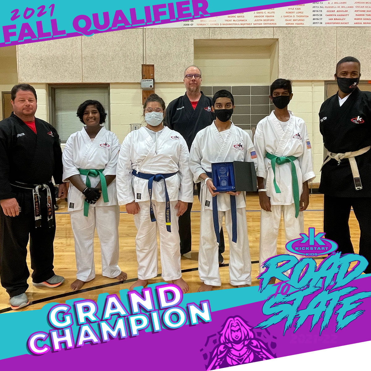 KICKSTART_KIDS's tweet photo. Introducing the North Texas Fall Qualifier Grand Champions! #KSKfall #ROADtoSTATE

Black Belt - Isha M. - DeWitt Perry Middle School
Advanced - Kat B. - @DeWitt_Perry
Intermediate - Jairam K. - Barbara Bush Middle School
Beginner - Asher O. - Bush Middle School 
@CFBISD https://t.co/jgziwRQ13T