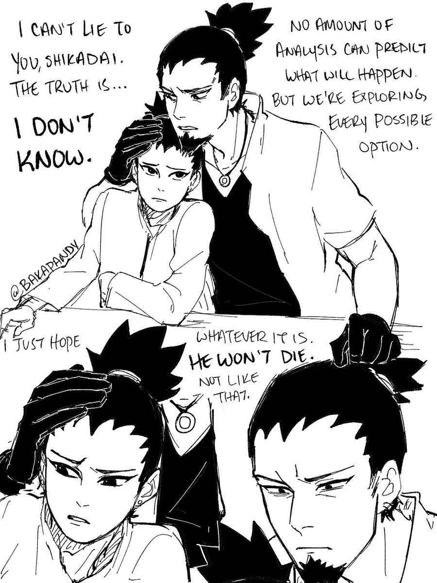A moment with the Nara family…Shikadai considers his best friend's predicament