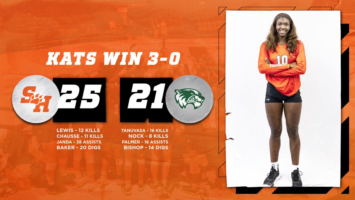 Bearkats Win!

Kats sweep Utah Valley to finish off the 3-match WAC weekend 2-1.

#EatEmUpKats