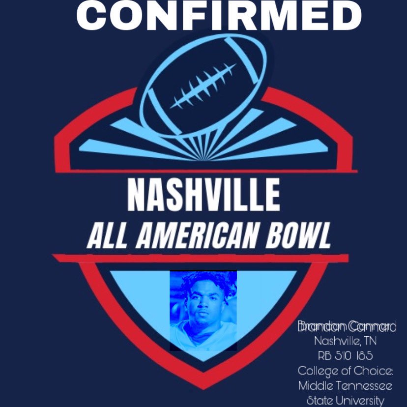 3⭐️ RB <a href="/BrandonConnard/">Brando</a> Welcome to Nashville! #NashvilleAABowl #AllAmerican #Nashville