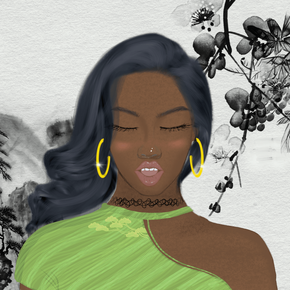 nonfungiblelady's tweet photo. I put 289 hand-painted layers into Java to generatively combine 10000 best ones to #FemmeVerse &amp; deployed smart contract all by myself. 

Learnt code in 2 month.

I'm an artist with art school loans, working on jobs to get by &amp; will cherish every chance I have with NFTs.

#NFT https://t.co/A7aXWGgEM0