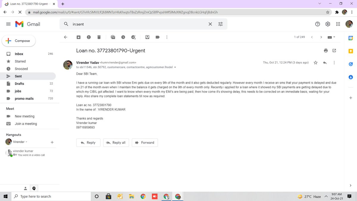 mrvirucool's tweet photo. @TheOfficialSBI can somone please revert on my email https://t.co/JlTYWFg8t8