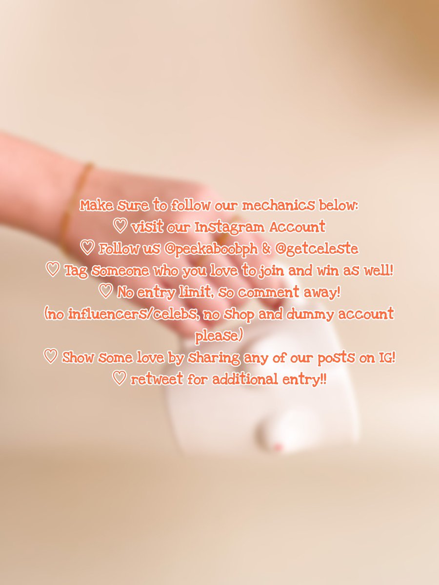 getCeleste_'s tweet photo. Surprises never ends!! WIN EVERYTHING IN THE PHOTO. 💐💝

Make sure to follow our mechanics on the next photo 🙈

Win in 4 easy steps! We will randomly choose 1 winner who’ll win on October 31, 2021 — INSTAGRAM 🤍 happy sharing &amp; tagging! ✨ https://t.co/Q6RodD1cqk